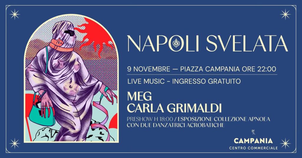 Concerti gratuiti in Campania Napoli svelata 9 novembre Meg e Carla Grimaldi