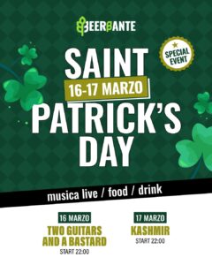 Saint Patrick&rsquo;s Day al Beerbante - kashmir