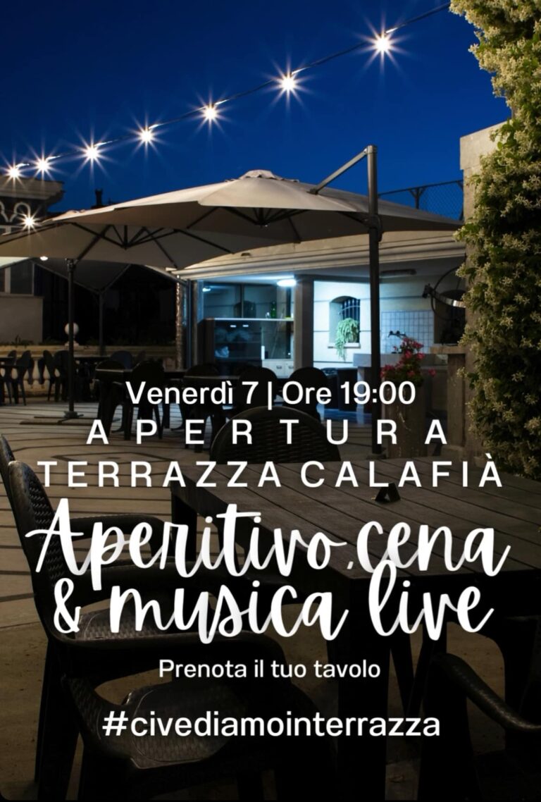 Eventi weekend in Campania Aperitivo in terrazza