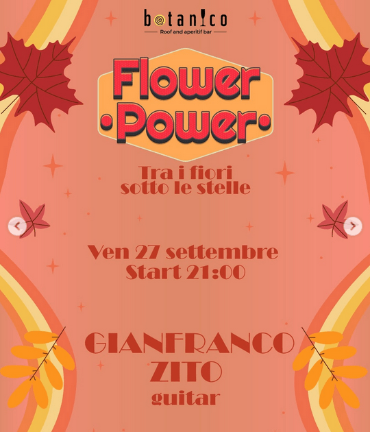 Eventi weekend in Campania dal 27 al 29 settembre Flower Power Party