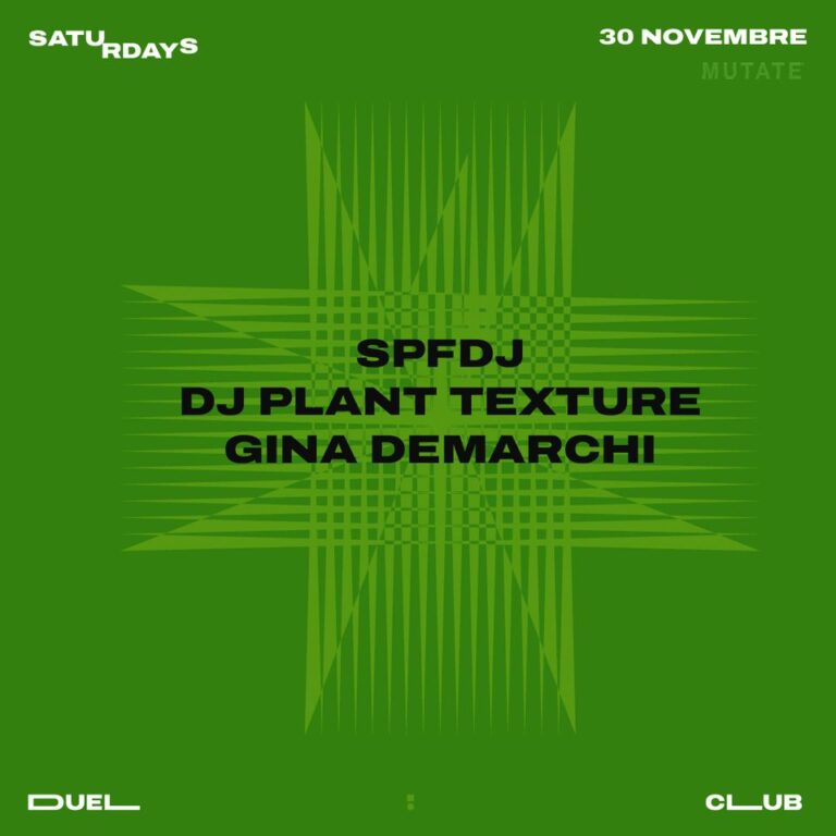 Eventi Dj set Campania SPFDJ - Dj plant texture - Gina Demanrchi