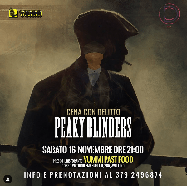 Cena con Delitto Peaky Blinders