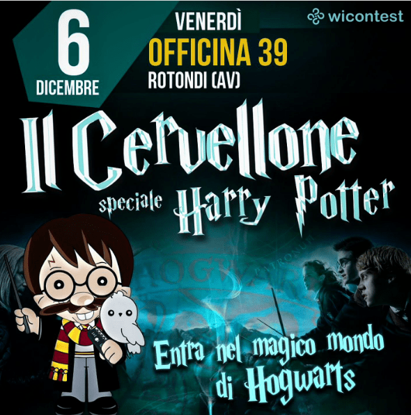 Eventi del weekend: dal 6 all'8 dicembre Il cervellone tema Harry Potter