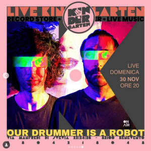 Our drummer is a robot live