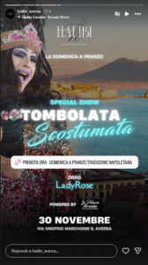 Tombolata Scostumata aversa