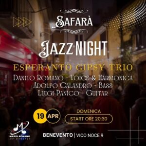 Jazz Night con Esperanto Gipsy Trio